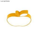 Apple Shape Led Flush Mount Ceiling Light For Children’s Bedroom - Modern Style