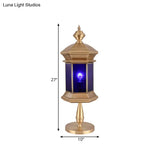 Arabian Brass Lantern Night Table Light - Stylish Bedroom Lamp