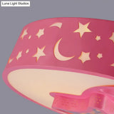 Art Deco Acrylic Flush Mount Ceiling Light For Kindergarten