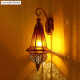 Art Deco Brass Urn Wall Sconce With Bulb For Restaurant Lighting