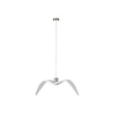Art Deco Seagulls Hanging Lamp - White 1-Light Resin Material Drop Pendant For Dining Room Decor /