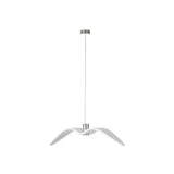 Art Deco Seagulls Hanging Lamp - White 1-Light Resin Material Drop Pendant For Dining Room Decor /