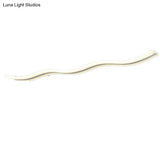 Artistic Wave Island Pendant Light - White Led Acrylic For Restaurants