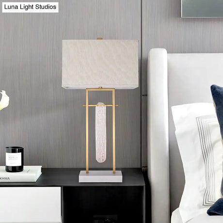 Ascella - Night Lighting Classic Bedroom Table Lamp With Crystal Accent