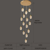 Astrea Modern LED Crystal Chandelier 15 lights / Cool Light