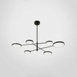 Aurora - Modernist Ring Ceiling Chandelier Metal Pendant Light Fixtures With Hanging Cord For