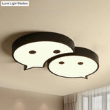 Baby Elf Led Ceiling Mount Light: Charming Metal And Acrylic Lamp For Child’s Bedroom