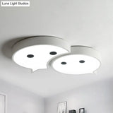 Baby Elf Led Ceiling Mount Light: Charming Metal And Acrylic Lamp For Child’s Bedroom