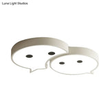 Baby Elf Led Ceiling Mount Light: Charming Metal And Acrylic Lamp For Child’s Bedroom
