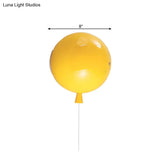 Balloon Shaped Glass Wall Sconce: Creative Light For Baby Bedroom & Corridor