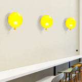 Balloon Shaped Glass Wall Sconce: Creative Light For Baby Bedroom & Corridor Yellow / 8