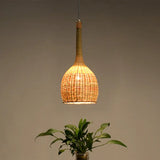 Bamboo Down Lighting Asia Beige Ceiling Lamp - Perfect For Living Room
