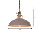 Barn Shaped Macaron Metal Pendant Light With Vent Design - 1-Light Suspension For Restaurants Khaki
