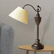 Barrel Shaped Study Light With Fabric Shade - White/Blue/Green Bedroom Task Lighting White