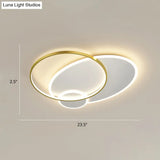 Bedroom Brilliance In A Stack: Minimalistic Led Metal Flush Mount Ceiling Ligh