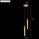 Bedside Chandelier Simple Creative Luxury Crystal Single Head Two Tv Background Wall Pendant