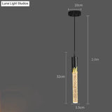 Bedside Chandelier Simple Creative Luxury Crystal Single Head Two Tv Background Wall Pendant