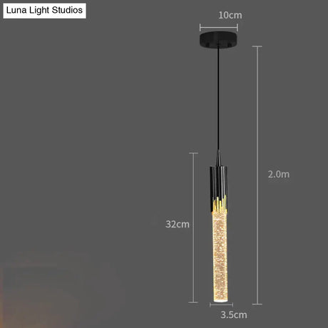 Bedside Chandelier Simple Creative Luxury Crystal Single Head Two Tv Background Wall Pendant