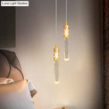 Bedside Chandelier Simple Creative Luxury Crystal Single Head Two Tv Background Wall Pendant