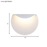 Bend Panel Wall Sconce Simple Aluminum Led Mounted Lamp For Living Room Warm/White Light