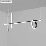 Black Acrylic Led Island Pendant Light