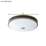 Black/Gold Round Led Flush Mount Ceiling Light - 12’/19’/15.5’ Diameter Perfect For Bedrooms
