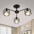 Black Hexagonal Cage Pendant Light For Clothes Shops 3 /