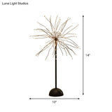 Black Led Metal Starburst Nightstand Light - Stylish Living Room Decor