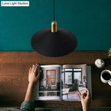 Black Metal Industrial Tapered Pendant Ceiling Light Fixture