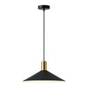 Black Metal Industrial Tapered Pendant Ceiling Light Fixture