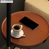 Black Single-Bulb Floor Lamp: Traditional Tapered Shape With Tray & Fabric Standing Light