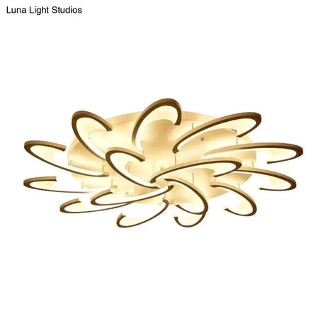 Black White Body Led Ceiling For Living Room Acrylic Lampara De Techo Modern Lamp Indoor Home