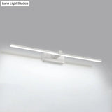 Black/White Led Wall Mounted Bathroom Mirror Light - Iron Stick Vanity Lamp Multiple Sizes Available
