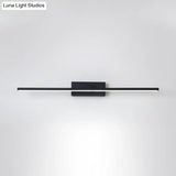 Black/White Led Wall Mounted Bathroom Mirror Light - Iron Stick Vanity Lamp Multiple Sizes Available