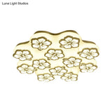 Blossom Acrylic Led Flush Mount Ceiling Light: Simple & Elegant 5/7/12 Head Options In