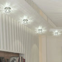 Blossom Crystal Flush Mount Led Ceiling Light For Entryway Clear / 3W White