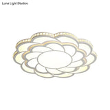 Blossom Large Flush Mount Led Crystal Accent Lamp - 31.5’/39’ Wide Warm/White Light