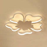 Eye-Caring Kids Ceiling Light In White Blossom Shape - Perfect For Foyer