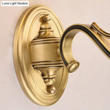 Blue Glass Tiffany Style Wall Lamp - Gold Finish Ideal For Corridor Lighting