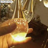 Brass Crystal Cone Pendant Light Set With Long Led Cascade - Perfect For Stairwell