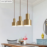 Brass Finish Mini Grenade Iron Pendulum Pendant Light – Postmodern Single Lighting Fixture
