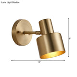 Brass Vanity Wall Light With Led Bulbs - Traditional Sconce Fixture For Bathroom