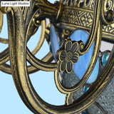 Bronze Beaded Chandelier Lamp - Antique Style 3/8/11 Lights Cut Glass Hanging Kit For Living Room