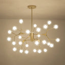 Bubble Ball Chandelier - Minimalist Double-Layer Glass White Led Pendant Light