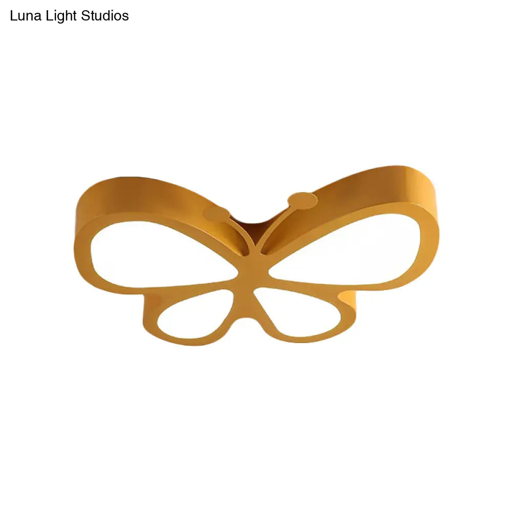 Butterfly Led Ceiling Lamp For Kids In Sweet Macaron Colours