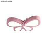 Butterfly Led Ceiling Lamp For Kids In Sweet Macaron Colours
