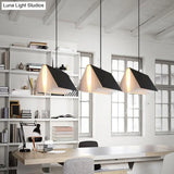 Cafe Pendant Lamp - Book Design Metal Construction Single-Bulb Macaron Ceiling Hang Light In