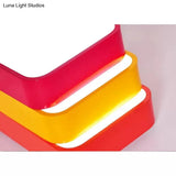Candy Colored Led Ceiling Lamp For Baby And Kids’ Bedroom - Acrylic Linear Mount