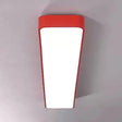Candy Colored Led Ceiling Lamp For Baby And Kids’ Bedroom - Acrylic Linear Mount Red