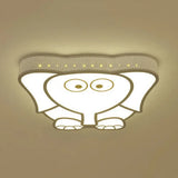 Cartoon Acrylic Ceiling Light For Kindergarten With White Flush Mount Fixture / B